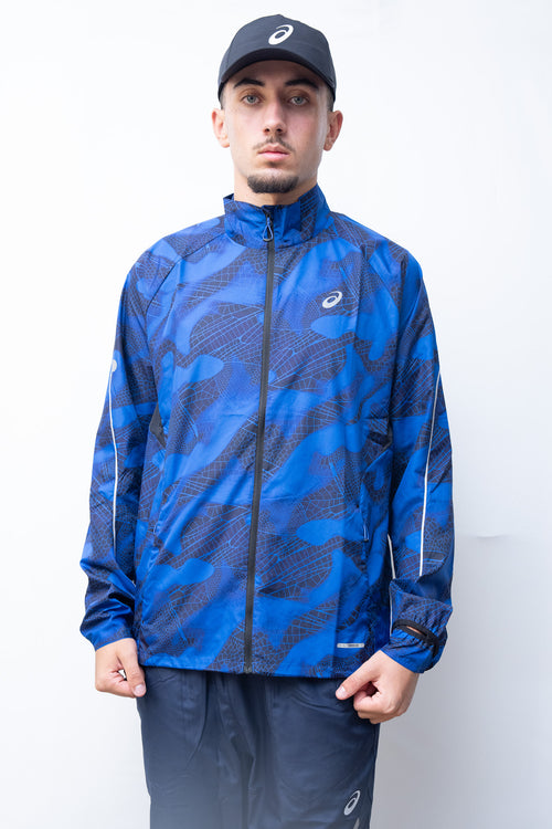 VESTE ASICS PERFORMANCE NOIR-BLEU