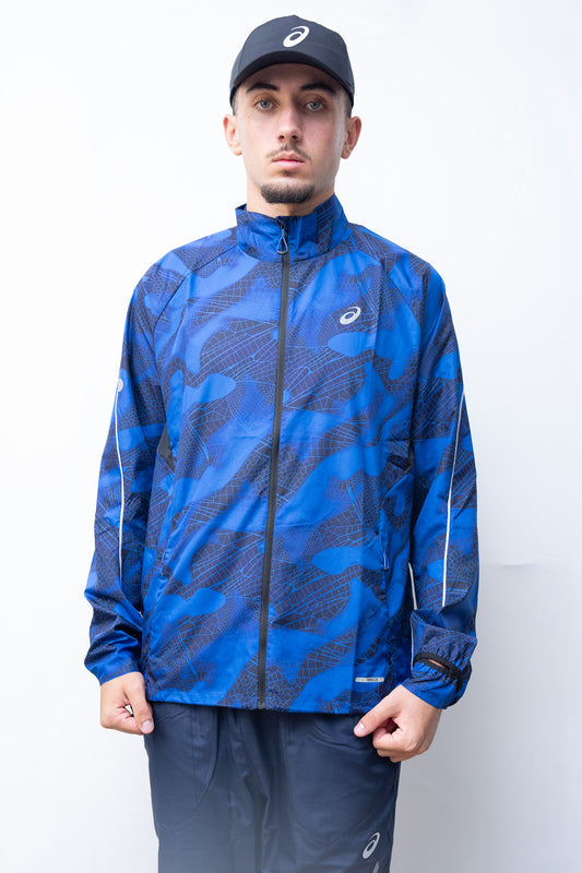 VESTE ASICS PERFORMANCE NOIR-BLEU