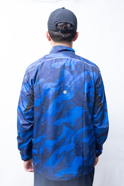 VESTE ASICS PERFORMANCE NOIR-BLEU