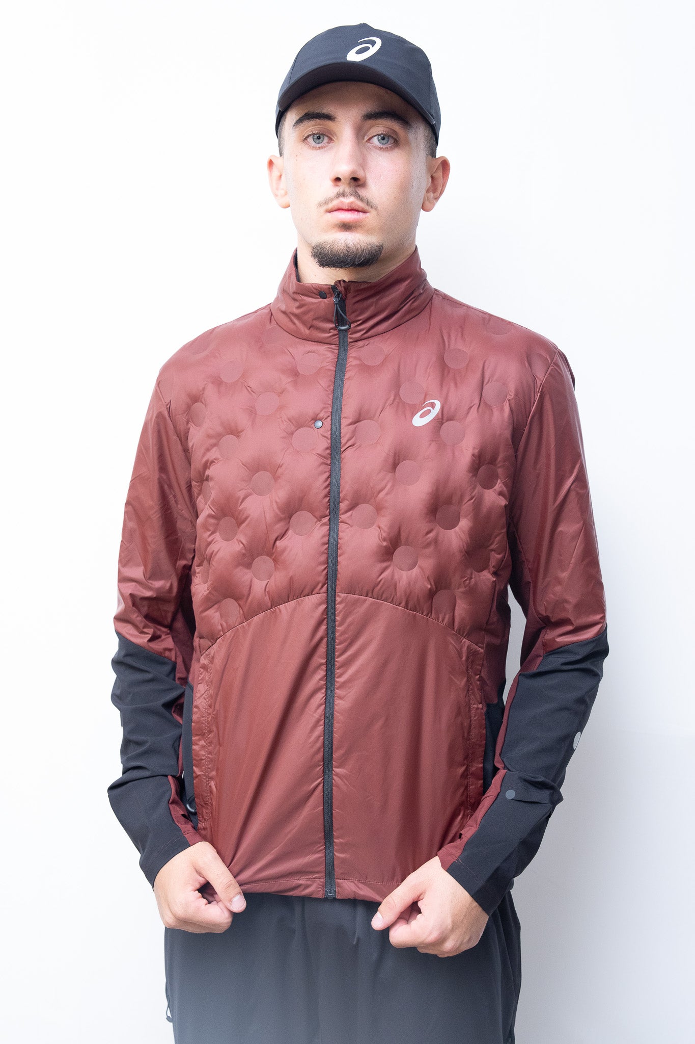 VESTE ASICS ROAD WINTER ROUGE
