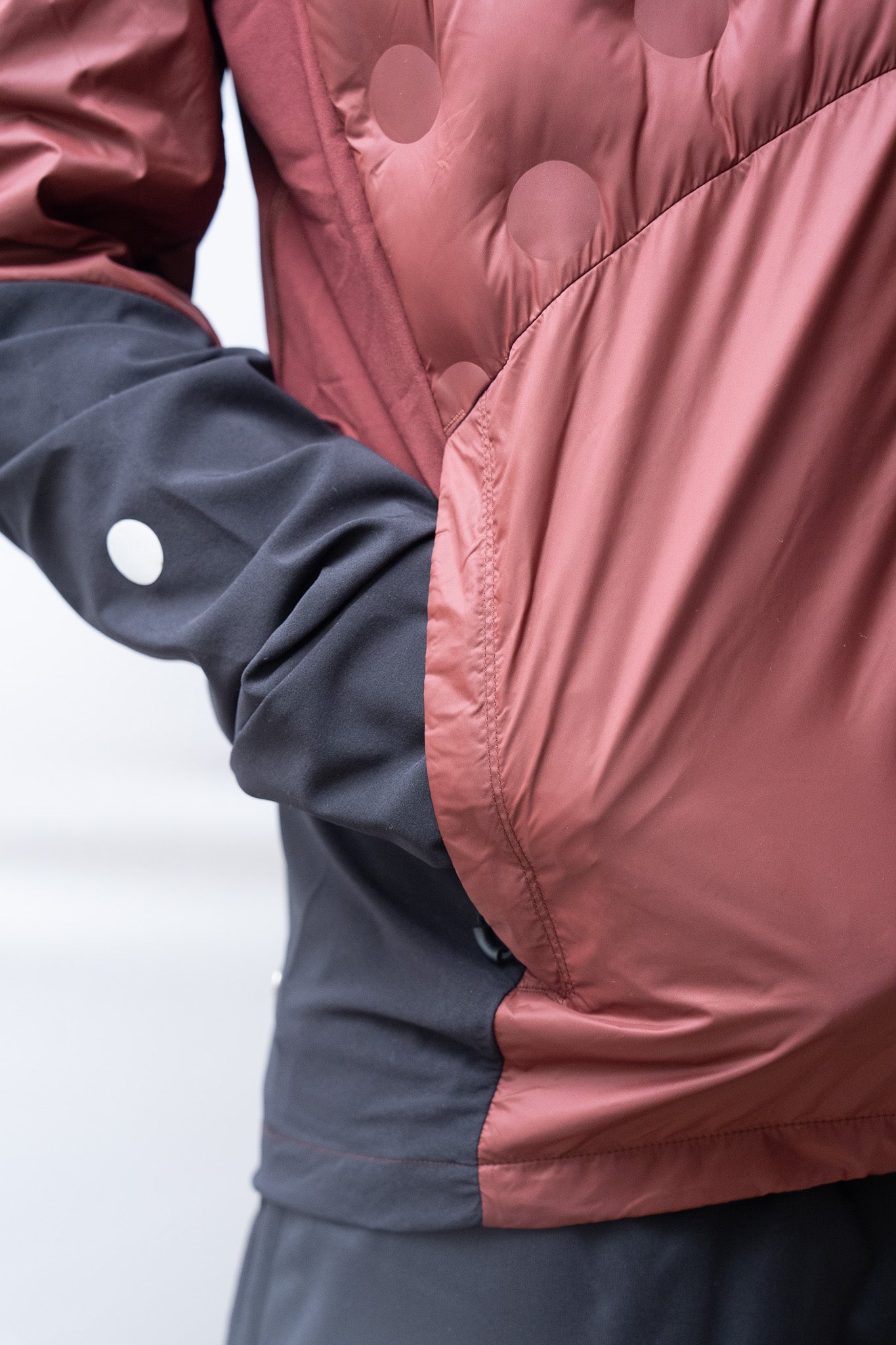 VESTE ASICS ROAD WINTER ROUGE