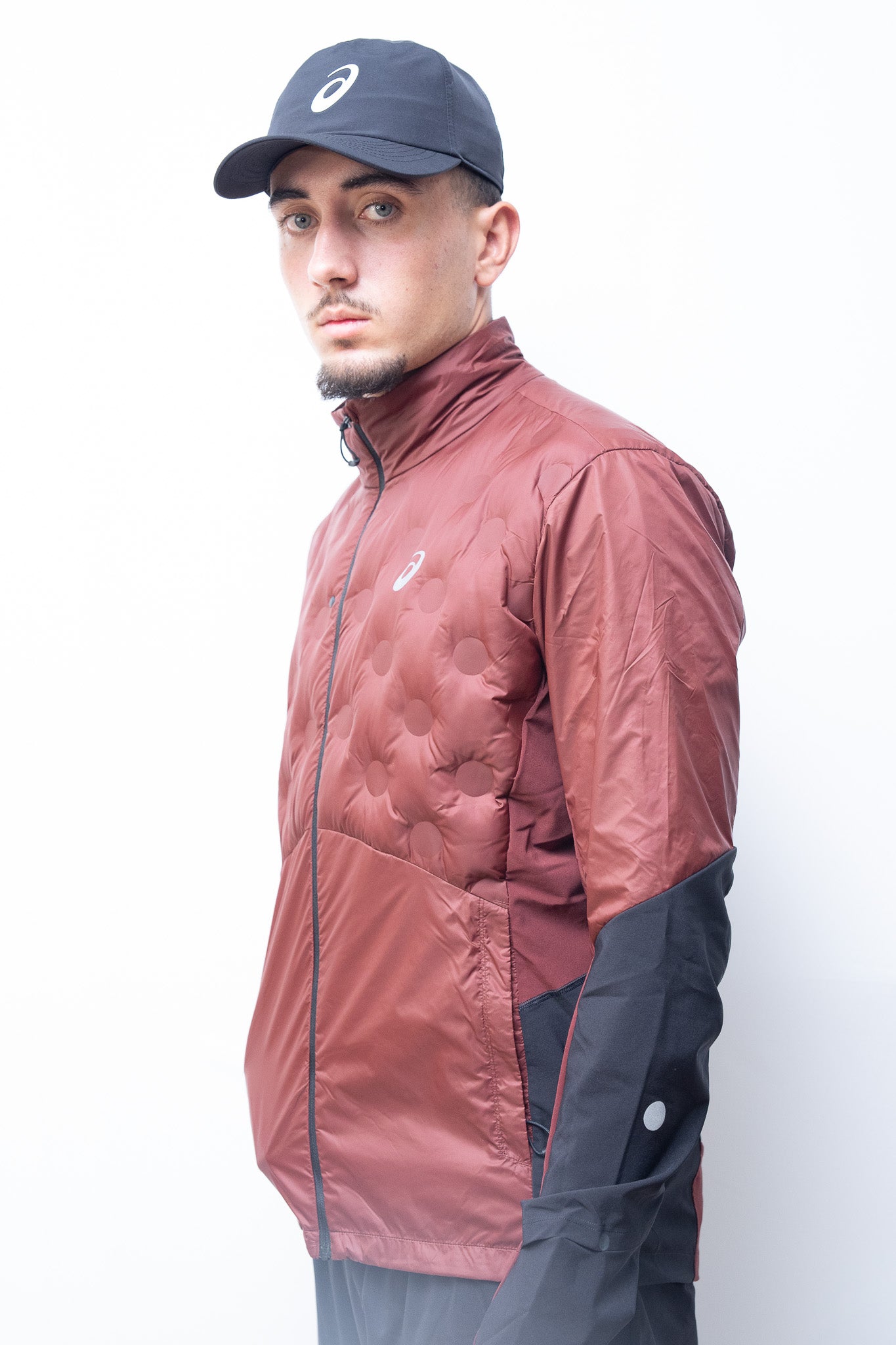 VESTE ASICS ROAD WINTER ROUGE