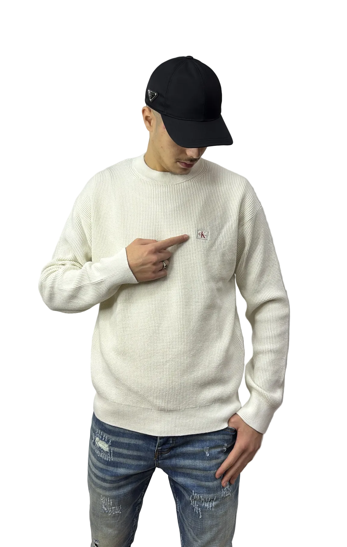 SWEAT CALVIN KLEIN BEIGE