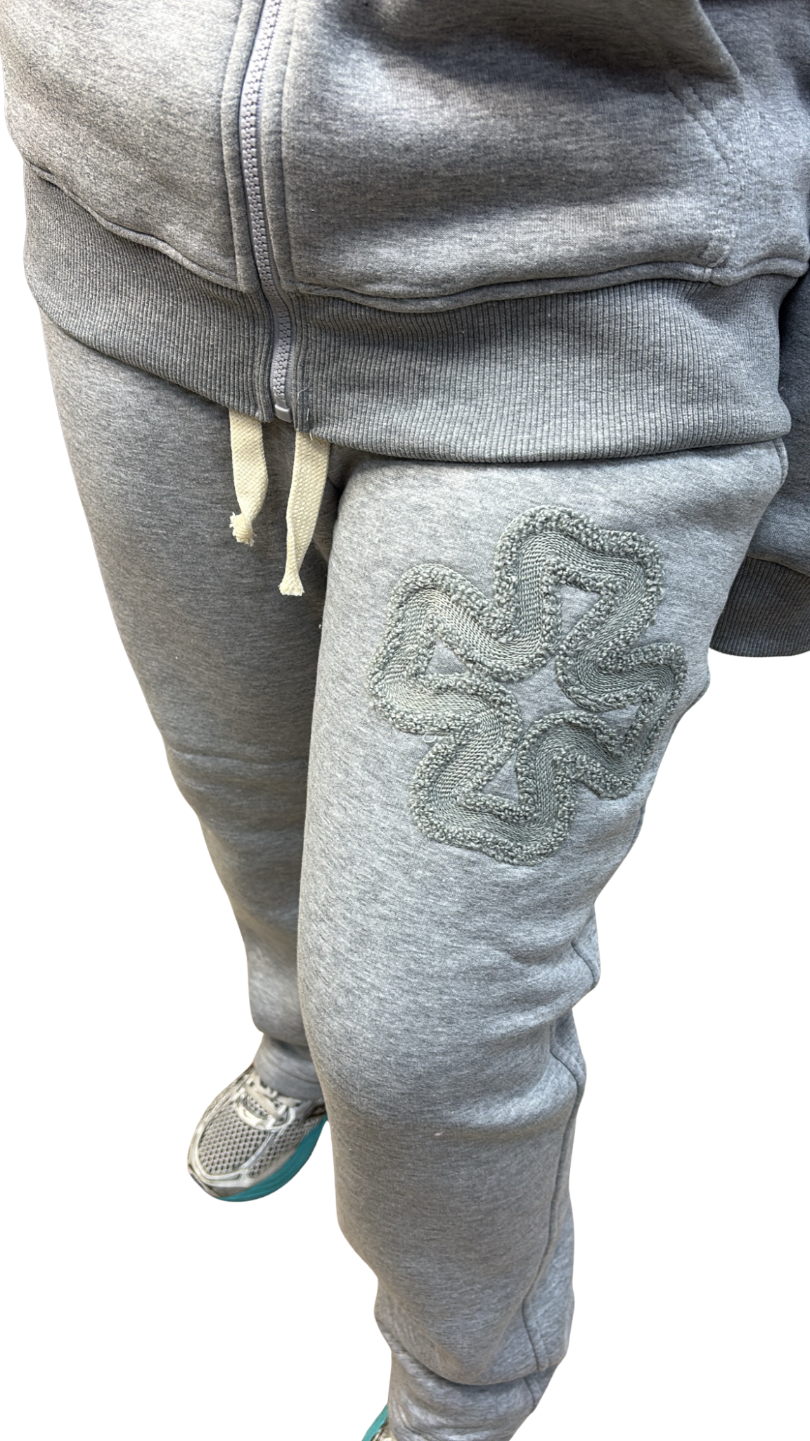 ENSEMBLE IKAO TRÈFLE GRIS