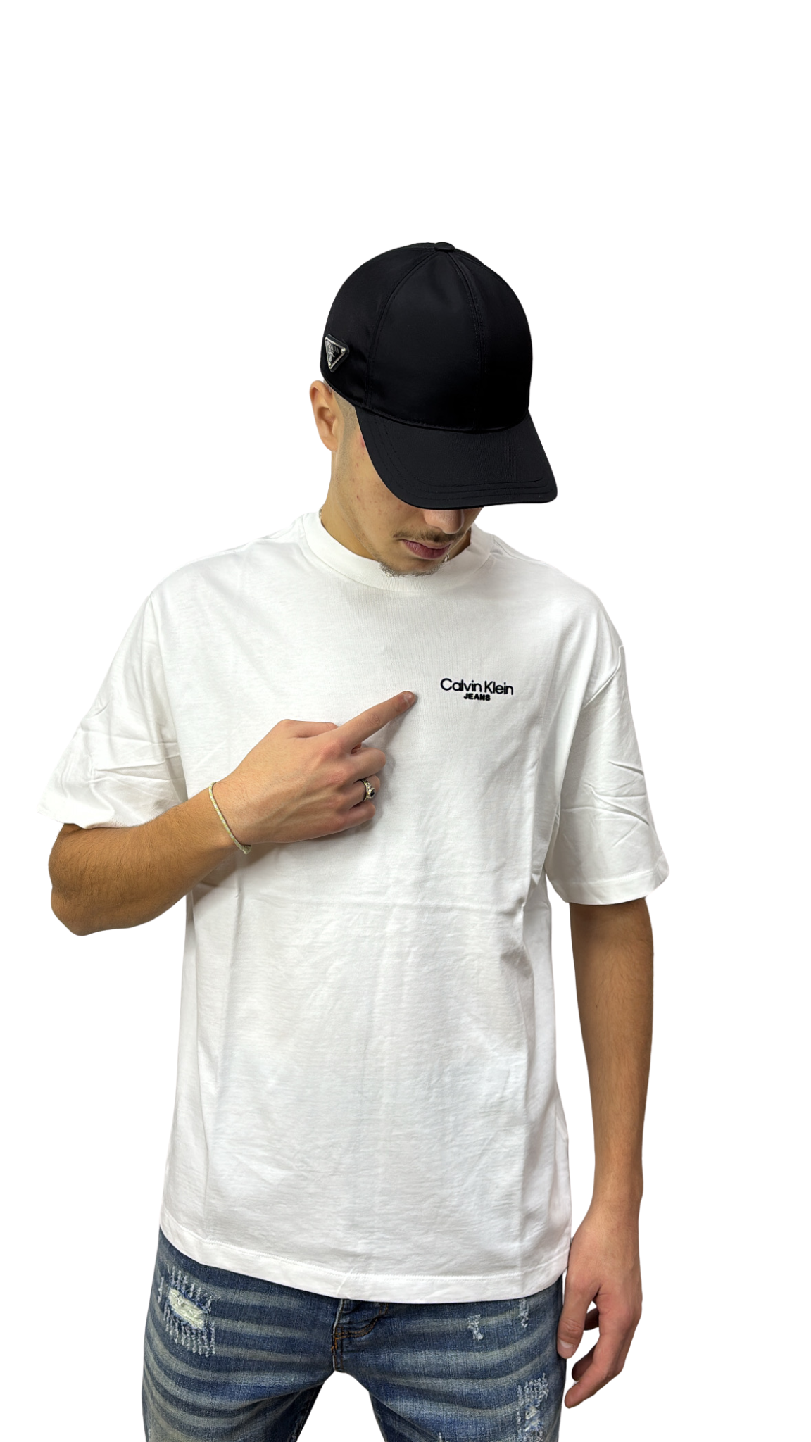 T-SHIRT CALVIN KLEIN BLANC