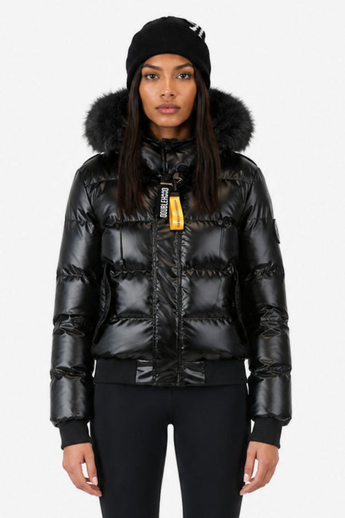 DOUDOUNE DOUBLEHOOD COURTE STELLA 01 – BLACK