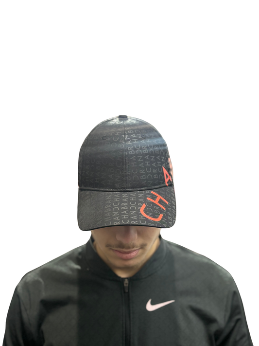 CASQUETTE CHABRAND NOIR ET ORANGE