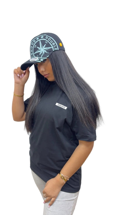 T-SHIRT DOUBLEHOOD STID 12 BLACK WHITE