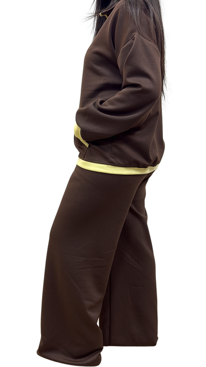 ENSEMBLE FEMME cozy street marron