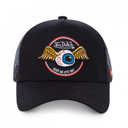 Casquette VonDutch Noire Trucker Snapback RAG