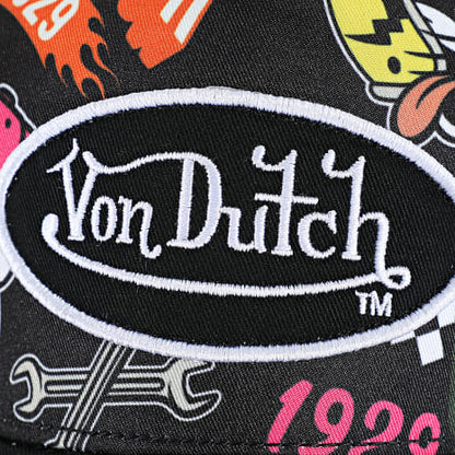 CASQUETTE VON DUTCH TRUCKER PRINT ET PATCH