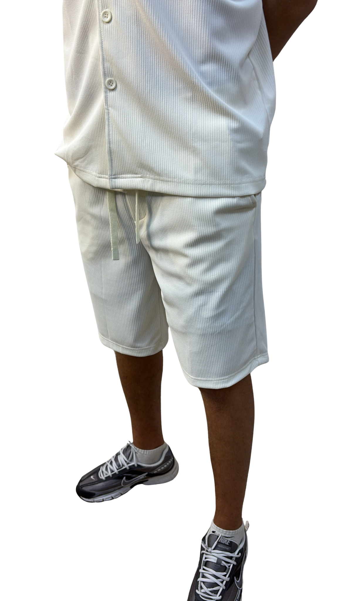 Ensemble chemise+short blanc
