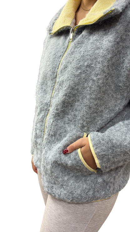 GILET POLAIRE TENDANCE GRIS