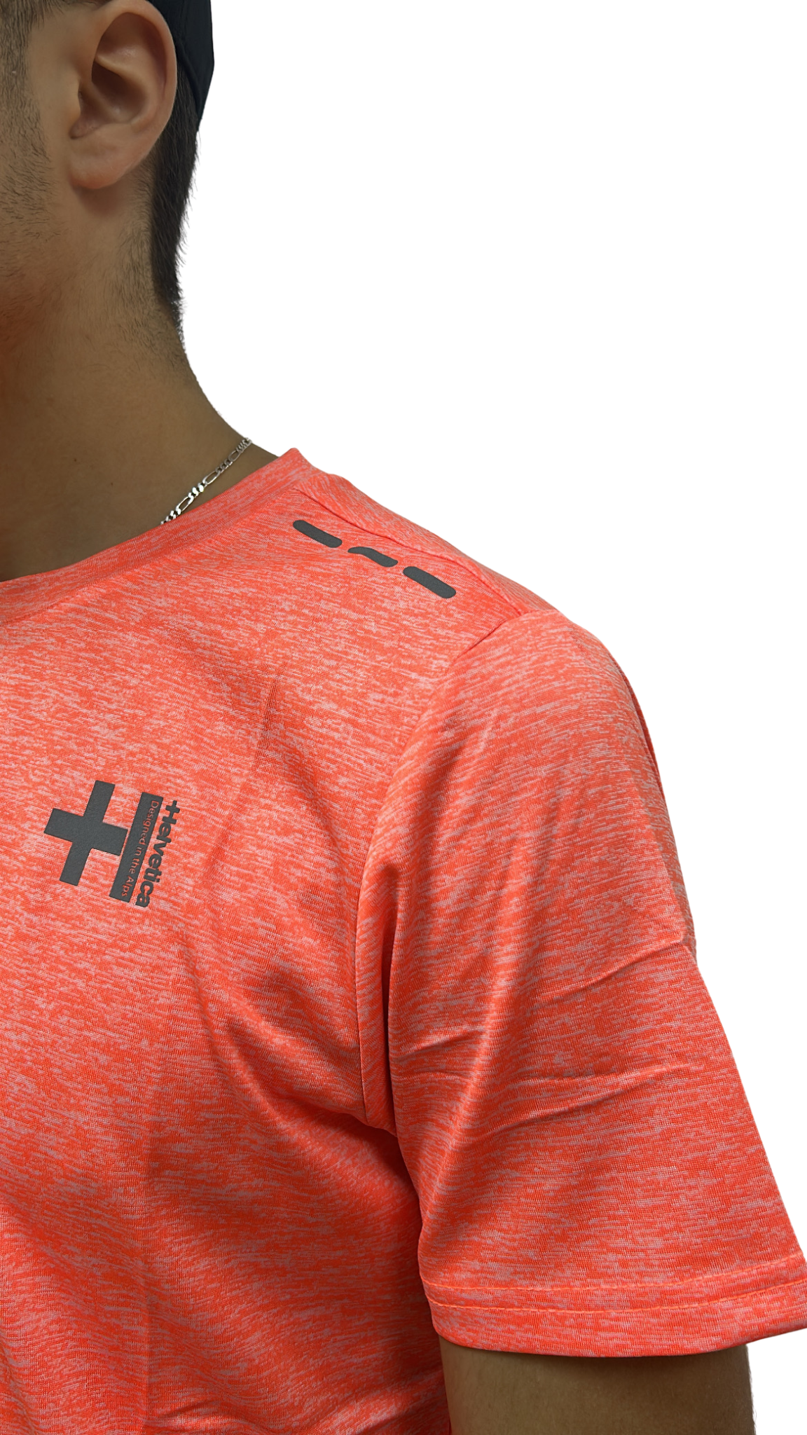 T-SHIRT HELVETICA USAIN 12 ORANGE