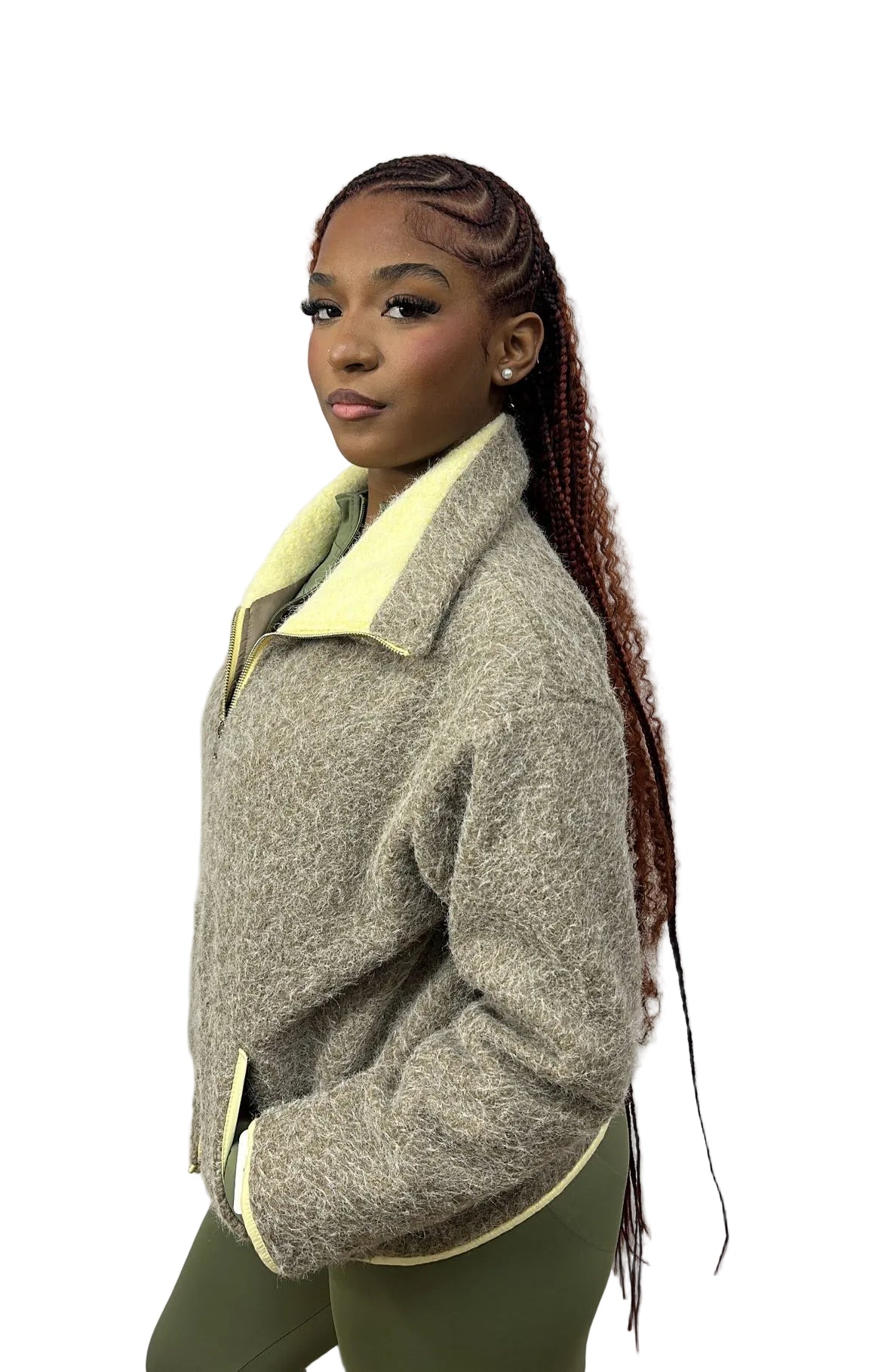 GILET POLAIRE TENDANCE BEIGE