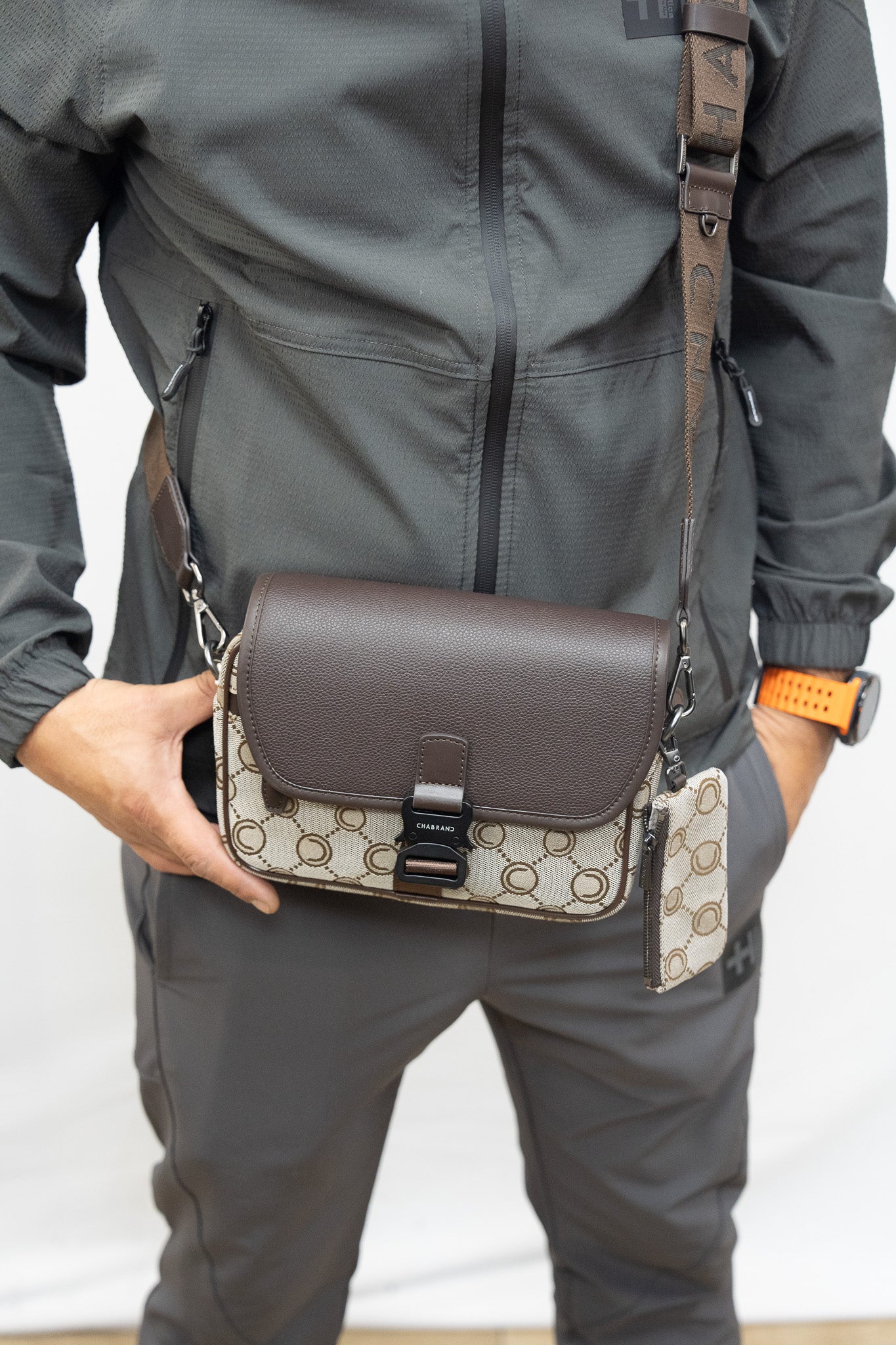 SACOCHE CHABRAND BEIGE-MARRON