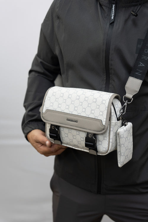 SACOCHE CHABRAND MODELE BLANC-GRIS