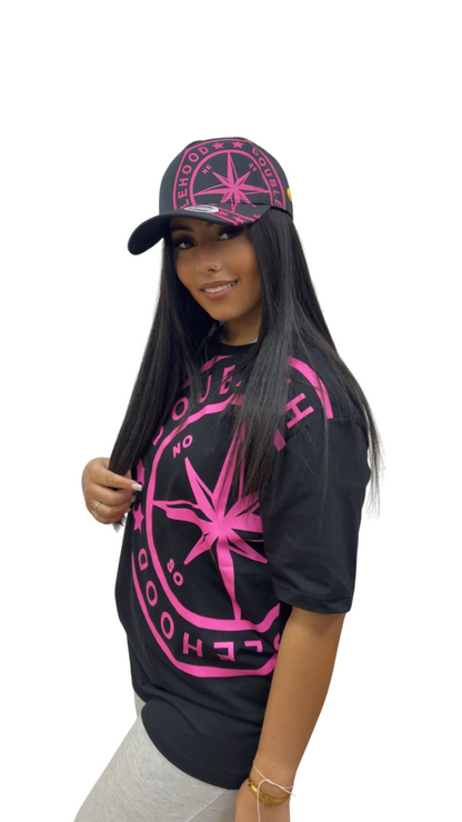 T-SHIRT DOUBLEHOOD KARIS 12 BLACK PINK