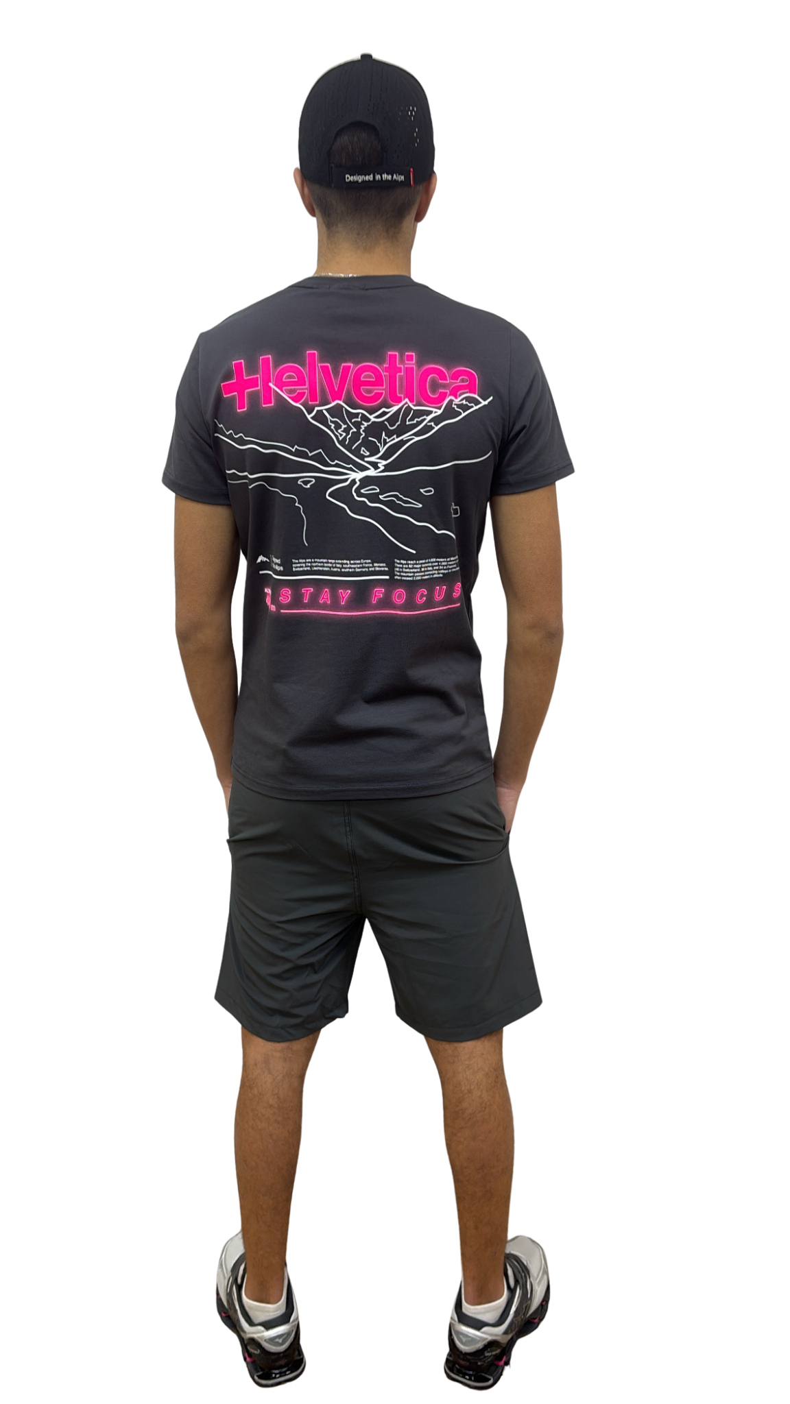 SHORT HELVETICA FOSTER 19 DARK GREY