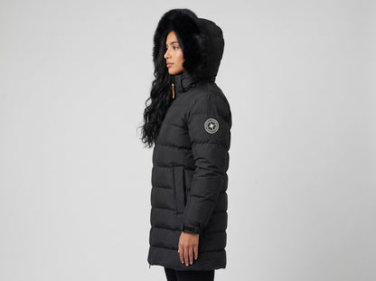 DOUDOUNE LONGUE DOUBLEHOOD EVEREST 01-BLACK
