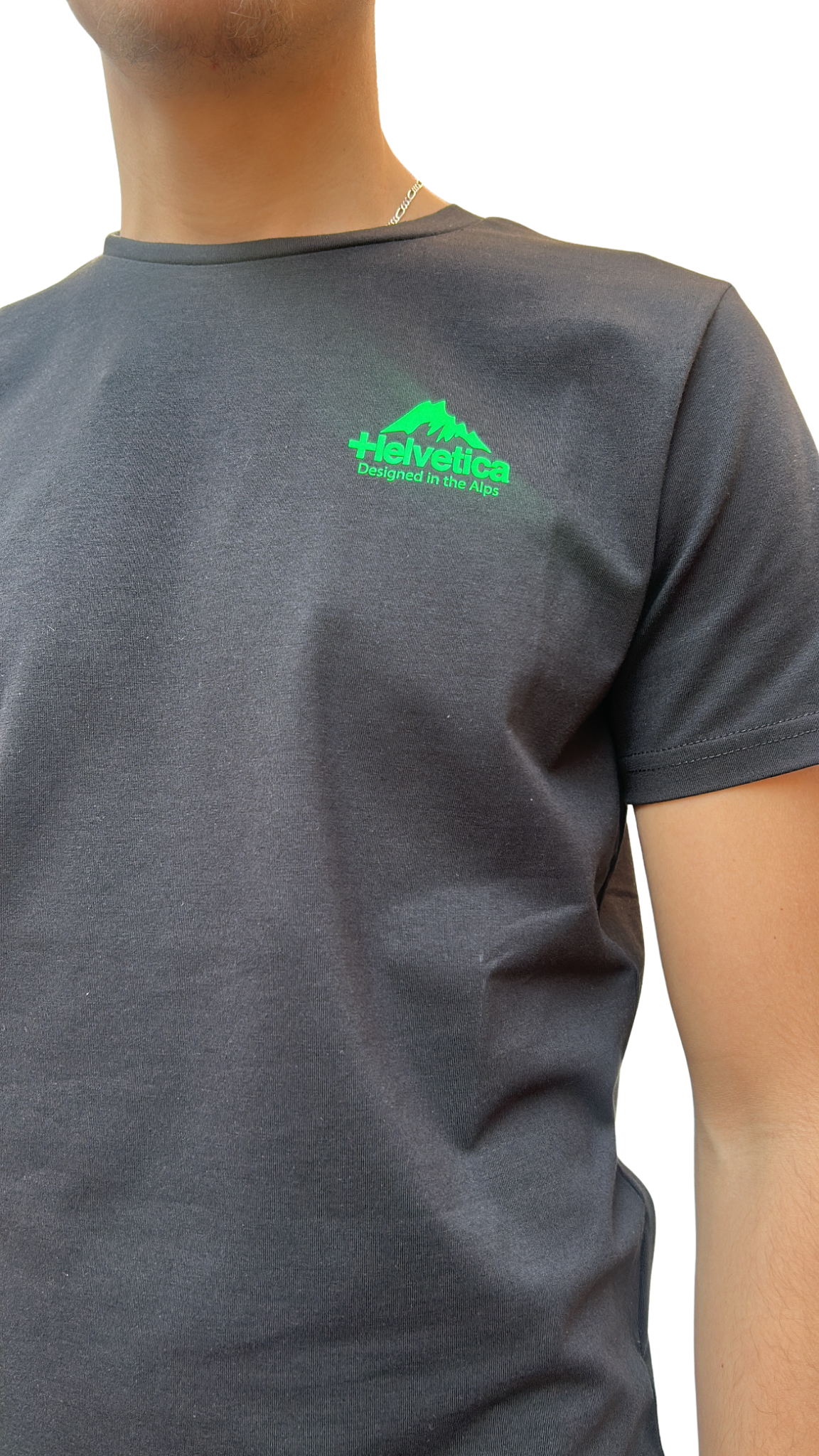 T-SHIRT HELVETICA DETROIT 12 BLACK