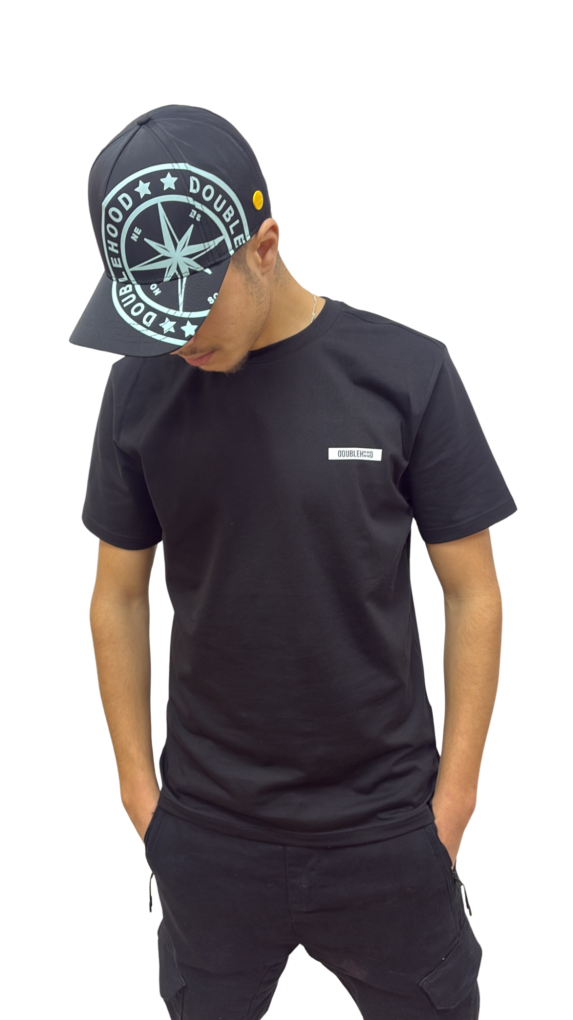 T-SHIRT DOUBLEHOOD STRID 12 JADE BLACK