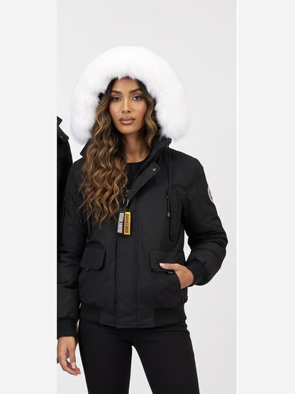 DOUDOUNE DOUBLEHOOD MACADAM V2 01 – BLACK SUPREM