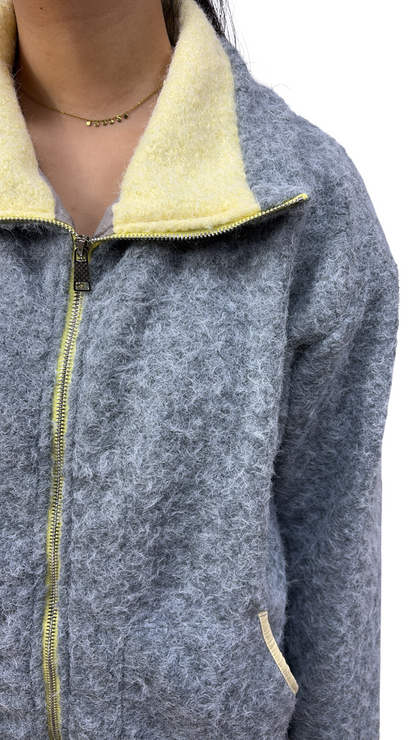 GILET POLAIRE TENDANCE GRIS