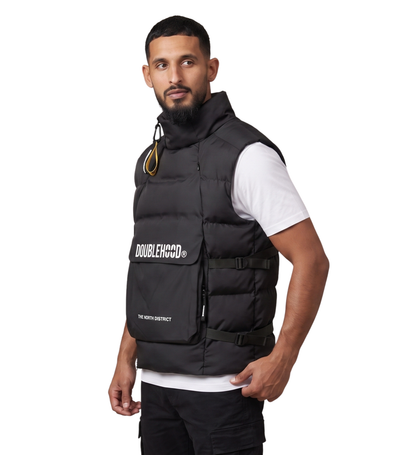 DOUDOUNE DOUBLEHOOD SANS-MANCHES ALPHA 02 BLACK
