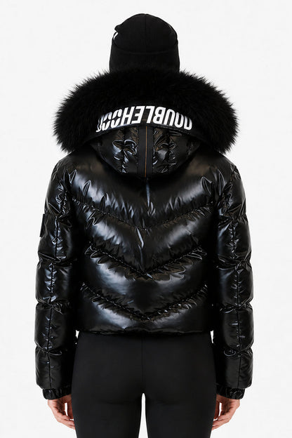 DOUDOUNE DOUBLEHOOD HYDRA 01 FOURRURE BLACK