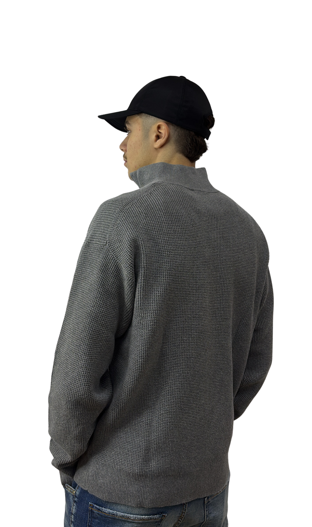 SWEAT CALVIN KLEIN ZIPÉ GRIS