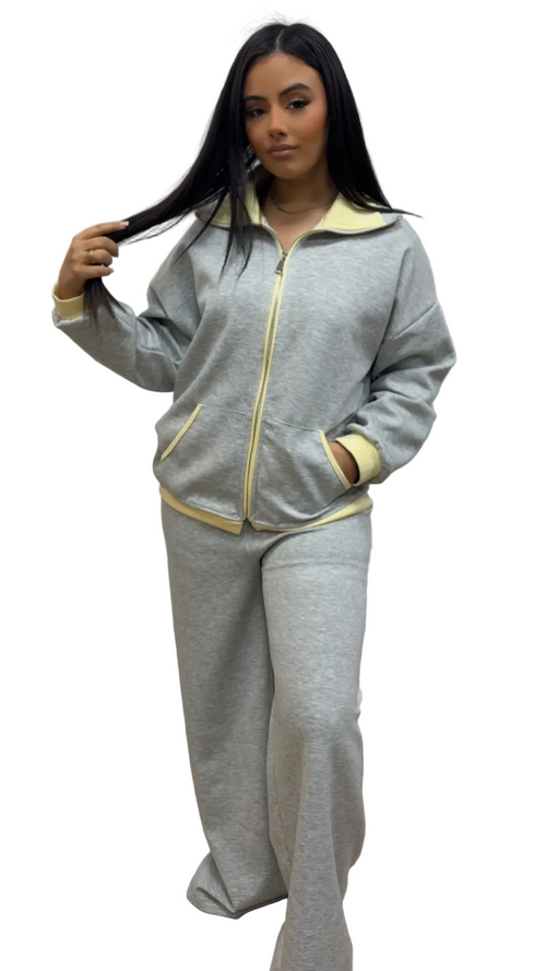 ENSEMBLE FEMME cozy street gris