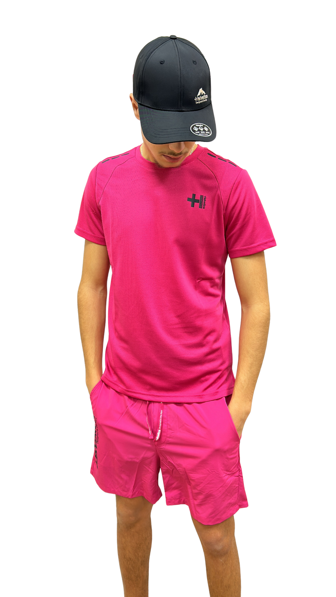 SHORT HELVETICA LEWIS 19 PINK