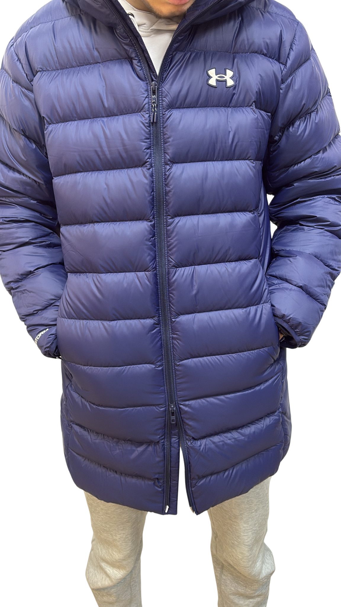 DOUDOUNE LONGUE UNDER ARMOUR BLEU