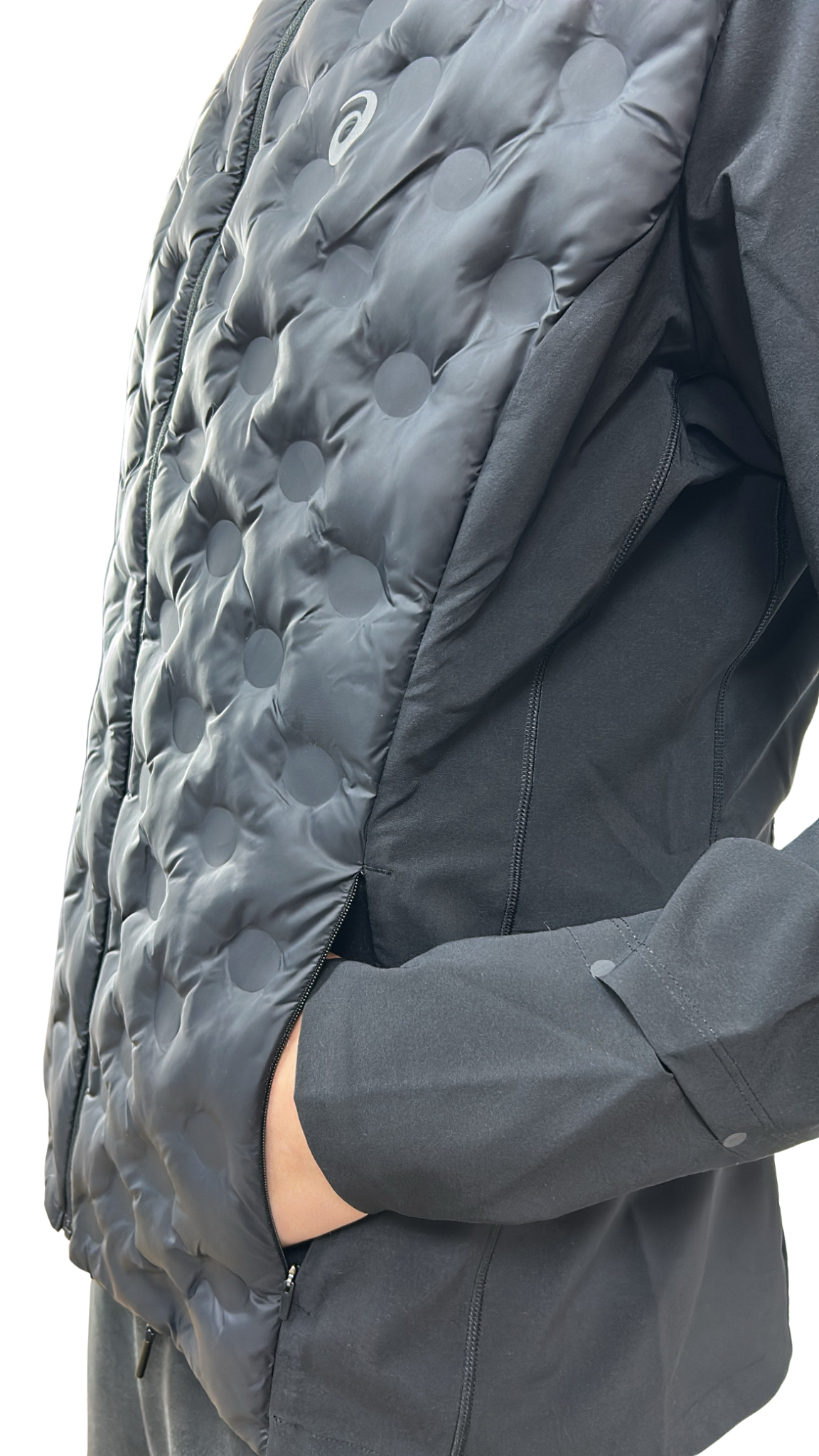 VESTE ASICS NOIR MATELASSÉ