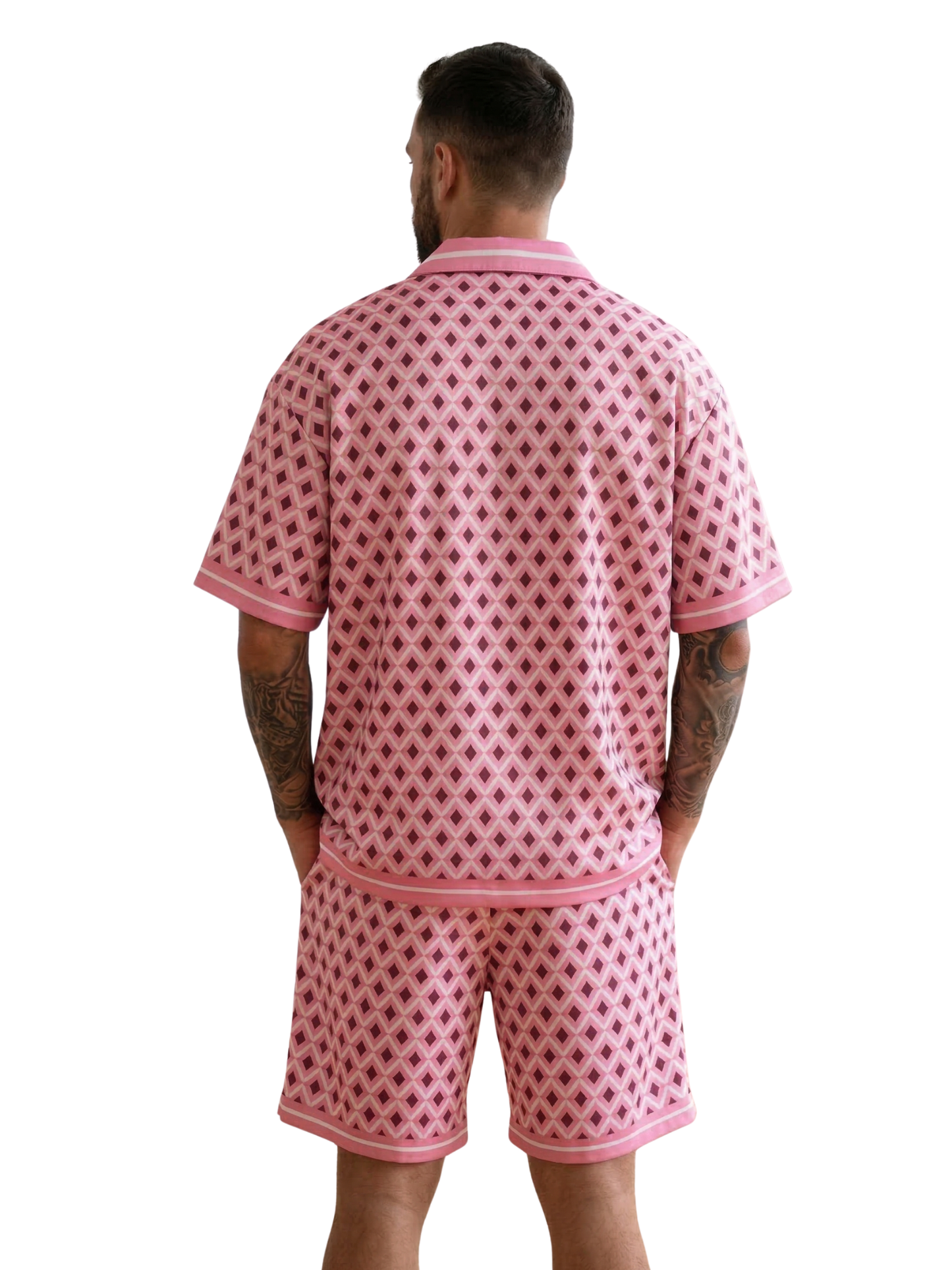 ENSEMBLE CHEMISE + SHORT ROSE