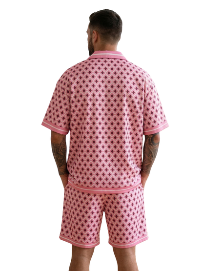 ENSEMBLE CHEMISE + SHORT ROSE