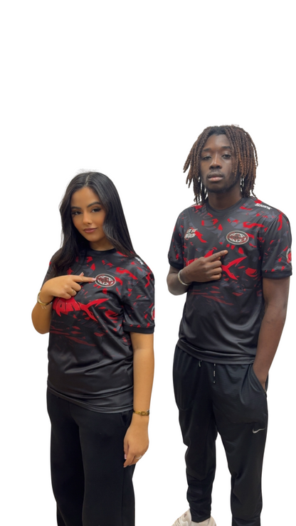 T-SHIRT SHARK LIFE rouge