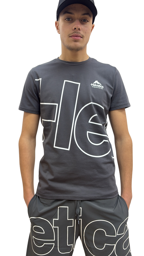 T-SHIRT HELVETICA ATLAS 12 DARK GREY