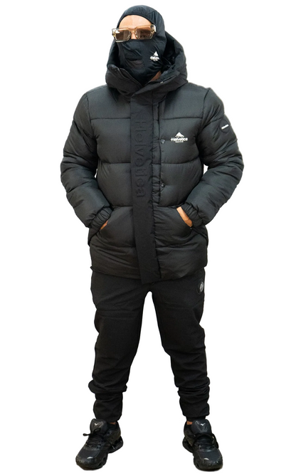 HELVETICA BARNES NOIR (cagoule intégré)