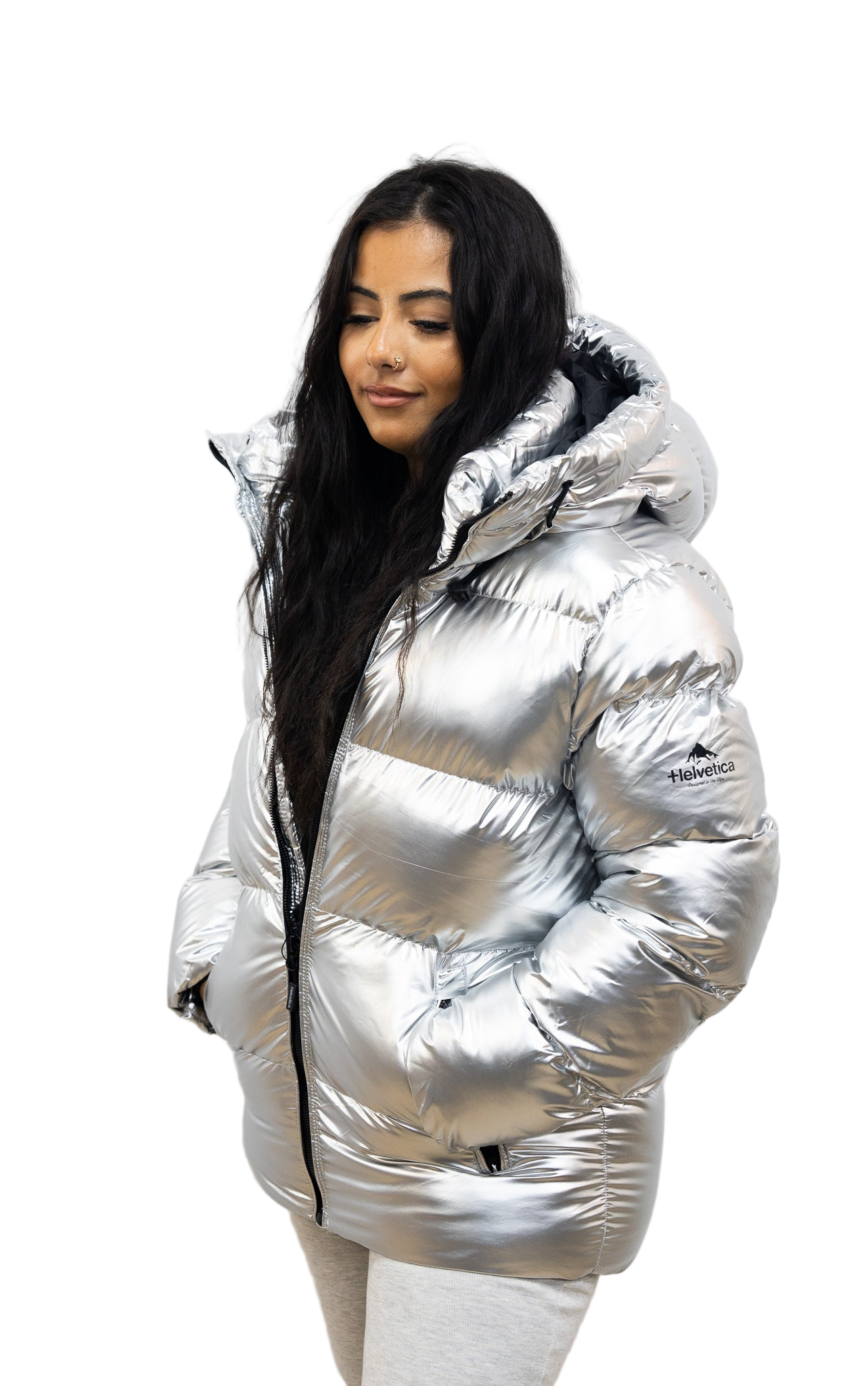 HELVETICA COSMOS GRIS (cagoule integré)