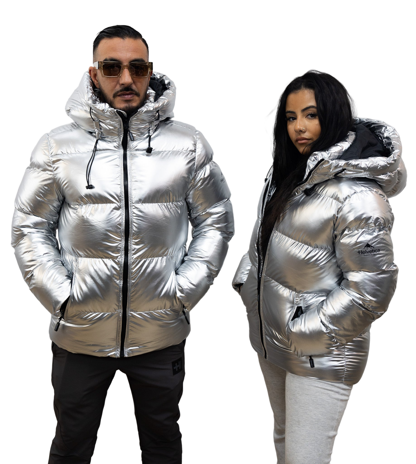 HELVETICA COSMOS GRIS (cagoule integré)