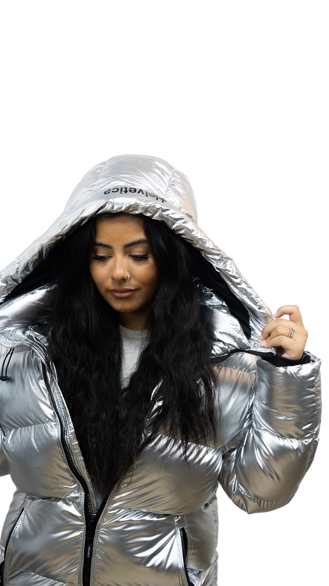 HELVETICA COSMOS GRIS (cagoule integré)