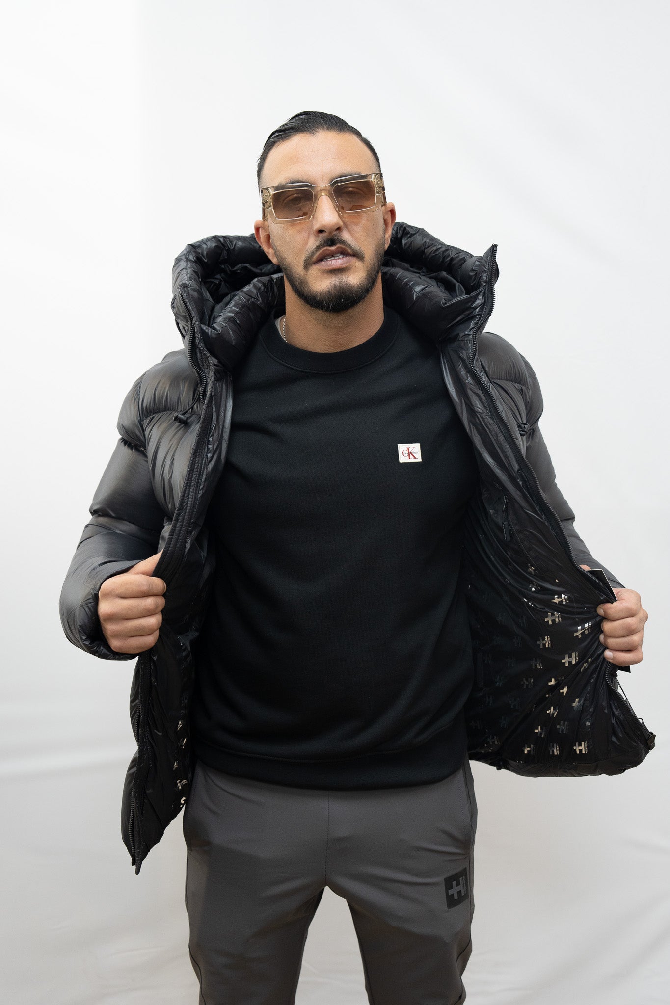 DOUDOUNE HELVETICA EDGE NOIR UNISEX