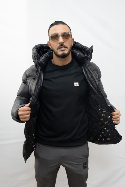 DOUDOUNE HELVETICA EDGE NOIR UNISEX