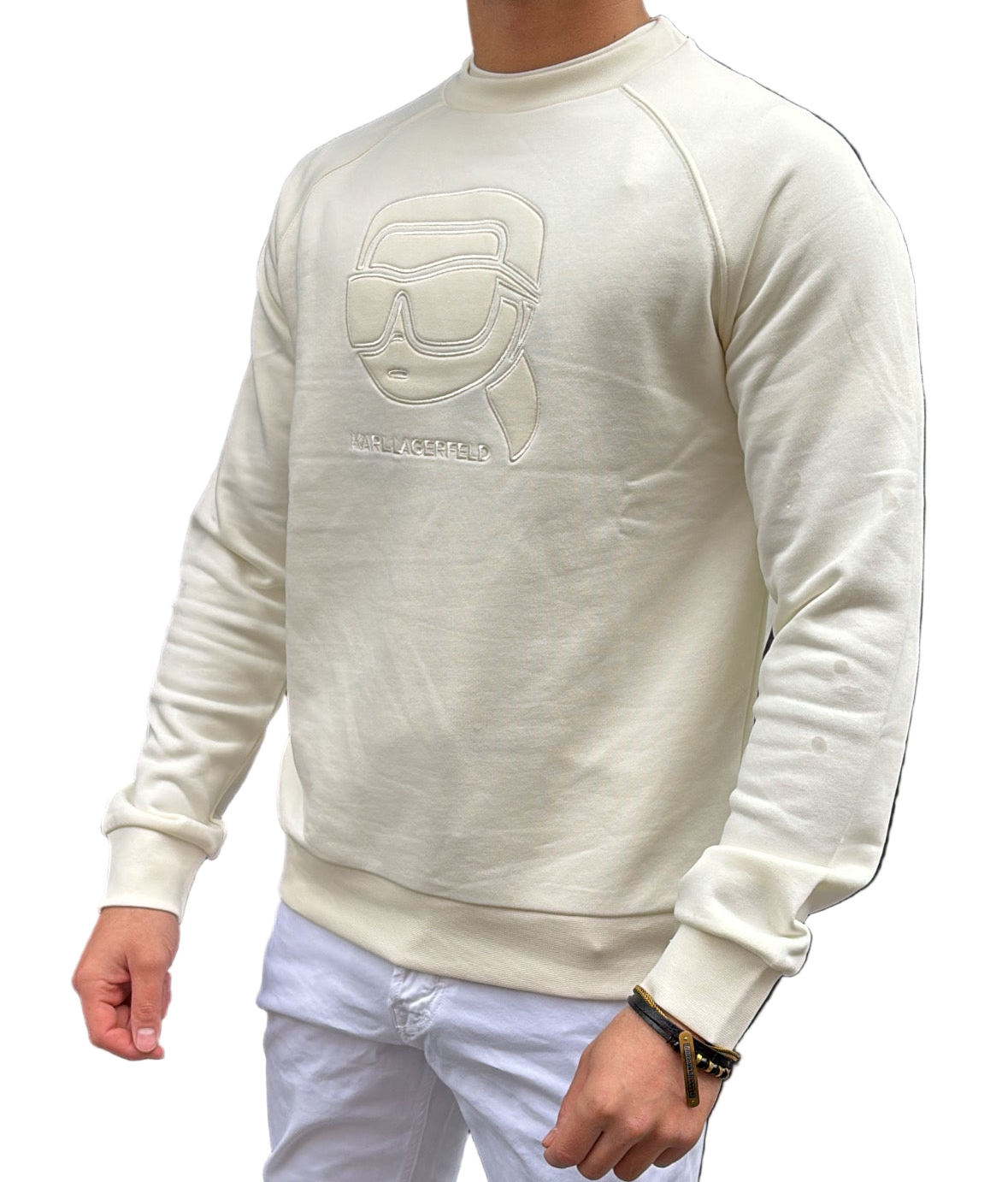 SWEAT BEIGE - KARL LAGERFELD