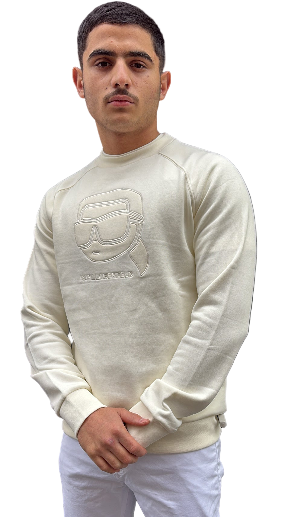 SWEAT BEIGE - KARL LAGERFELD