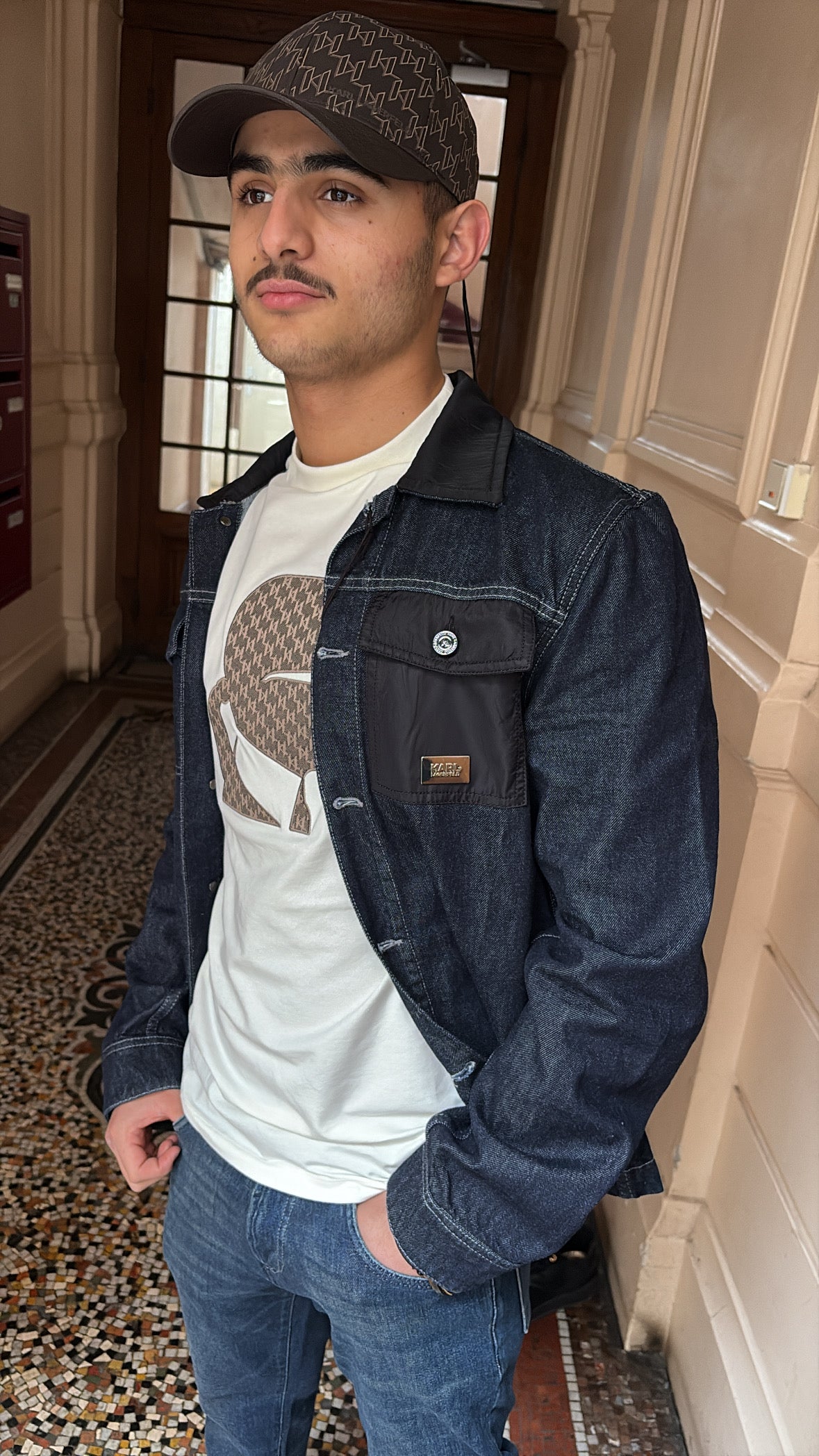 VESTE EN JEAN - KARL LAGERFELD