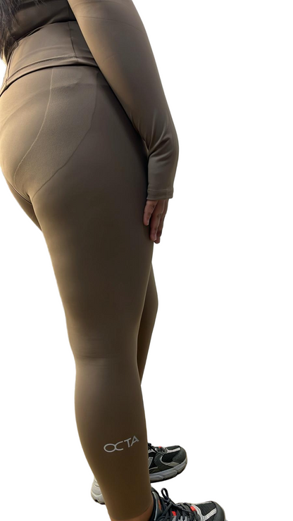 Ensemble legging zipe OCTA Camel