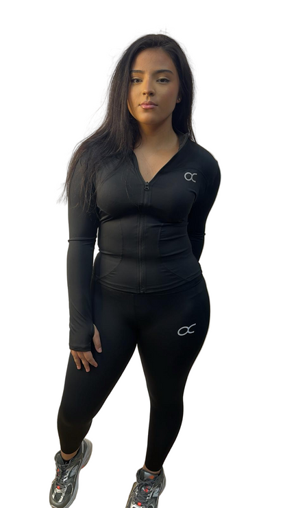 Ensemble legging zipe OCTA noir